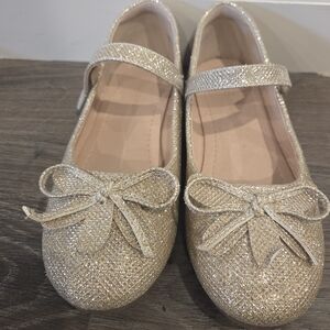 Girls' Sparkle Mary Jane Ballet Flats - Gold
